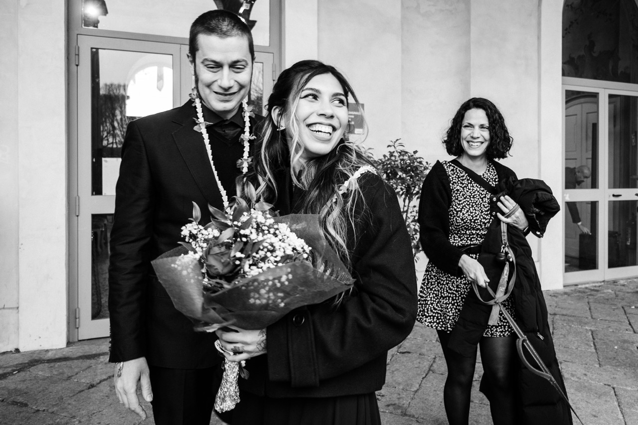 uscita sposi cerimonia villa litta